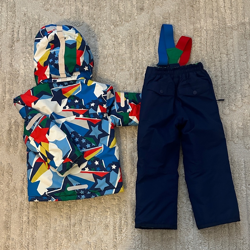 Boden Multicolor Star Print Outerwear Set - Picture 4 of 4